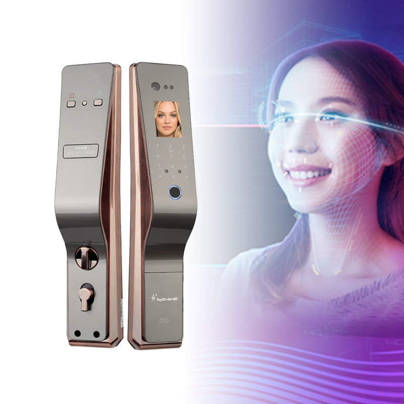 新密码触摸屏相机智能人脸识别自动门锁