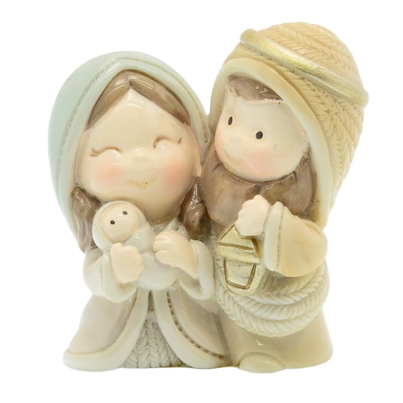 Религиозные фигурки святой семьи Джозефа Марии, Детские Рождественские скульптуры из смолы, оптовая продажа, Мультяшные праздничные украшения и подарки с животными