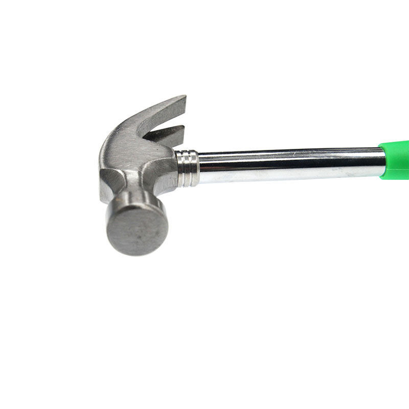 Best Selling Worldwide Green Steel Pipe Handle Claw Hammer