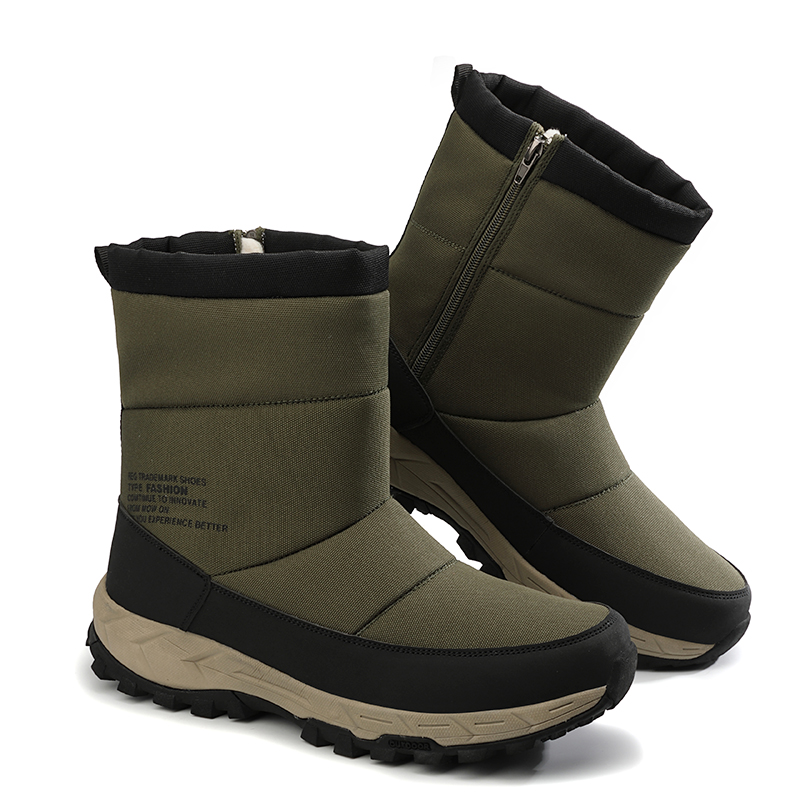 New products wholesale fashion men winter snow boots lamb wool fur boots