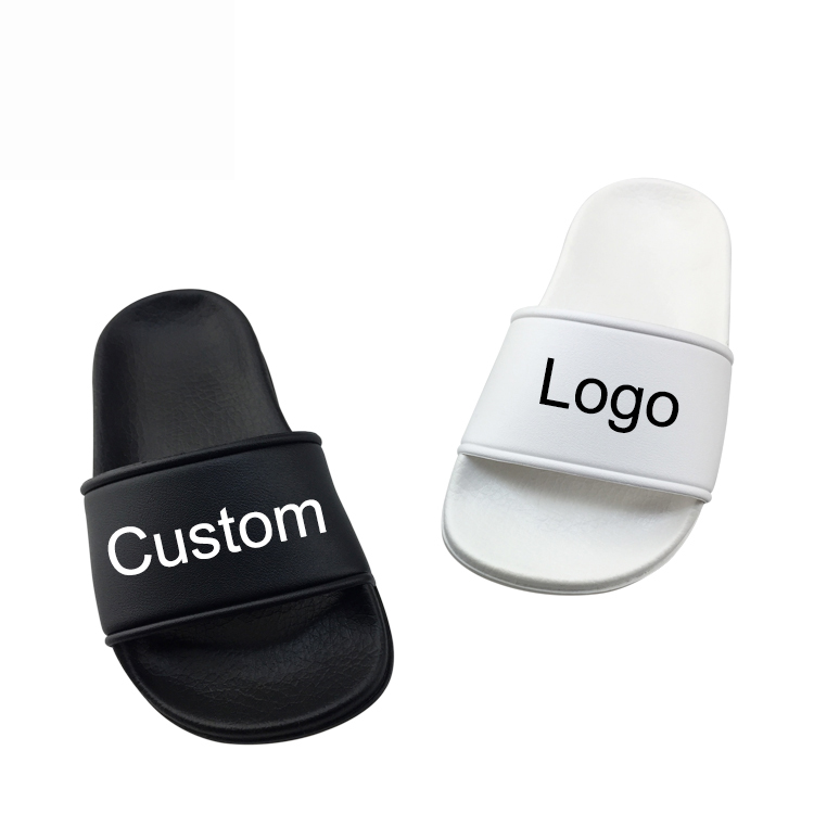 Изготовленные на заказ сандалии-слайды с рельефным принтом, сделайте свой собственный логотип, детские Тапочки