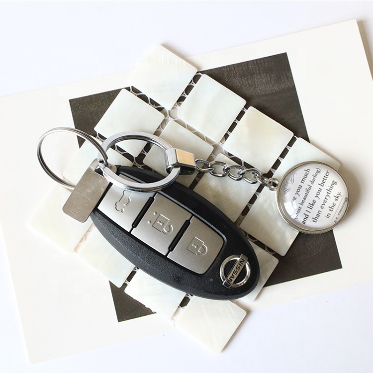 Оптовая продажа с фабрики пользовательские фото Вдохновляющие Слова с украшением в виде кристаллов стеклянная круглая светодиодная подсветка для ключей