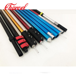 twist lock aluminum telescopic pole for fruit collection