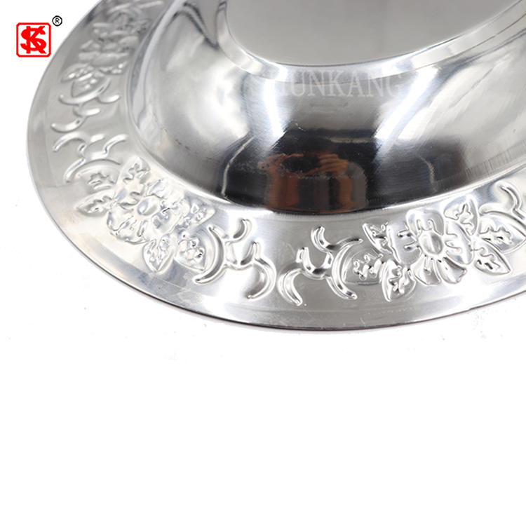 Good Quality Stainless Steel Oval Shape Plate Decorative Deepened Dinner Plate