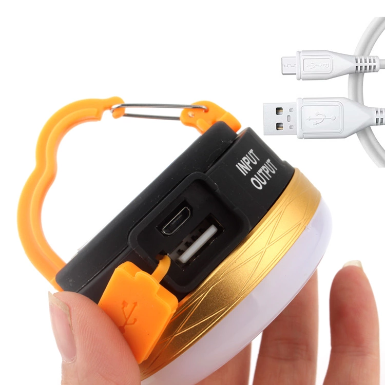 USB Power Bank 6 режимов перезаряжаемые Палатка лампы Многофункциональный портативный открытый кемпинговый фонарь с крюком
