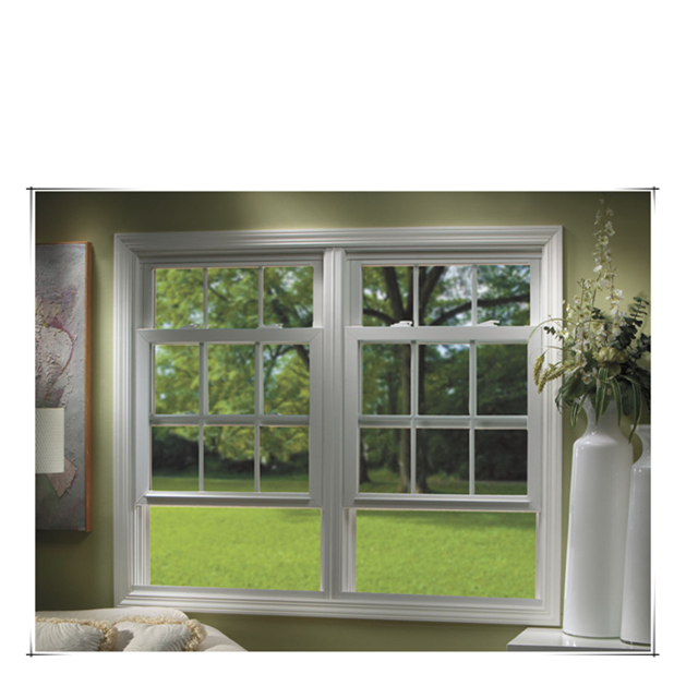 Amerikanischen stil Aluminium Doppel Hing Schärpe Hebe Schiebefenster