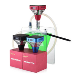 2020 LAISIMO 218W Inovador e shisha hookah Cabeça apoio RDA bobina Led light elektrische shisha hookah cabeças