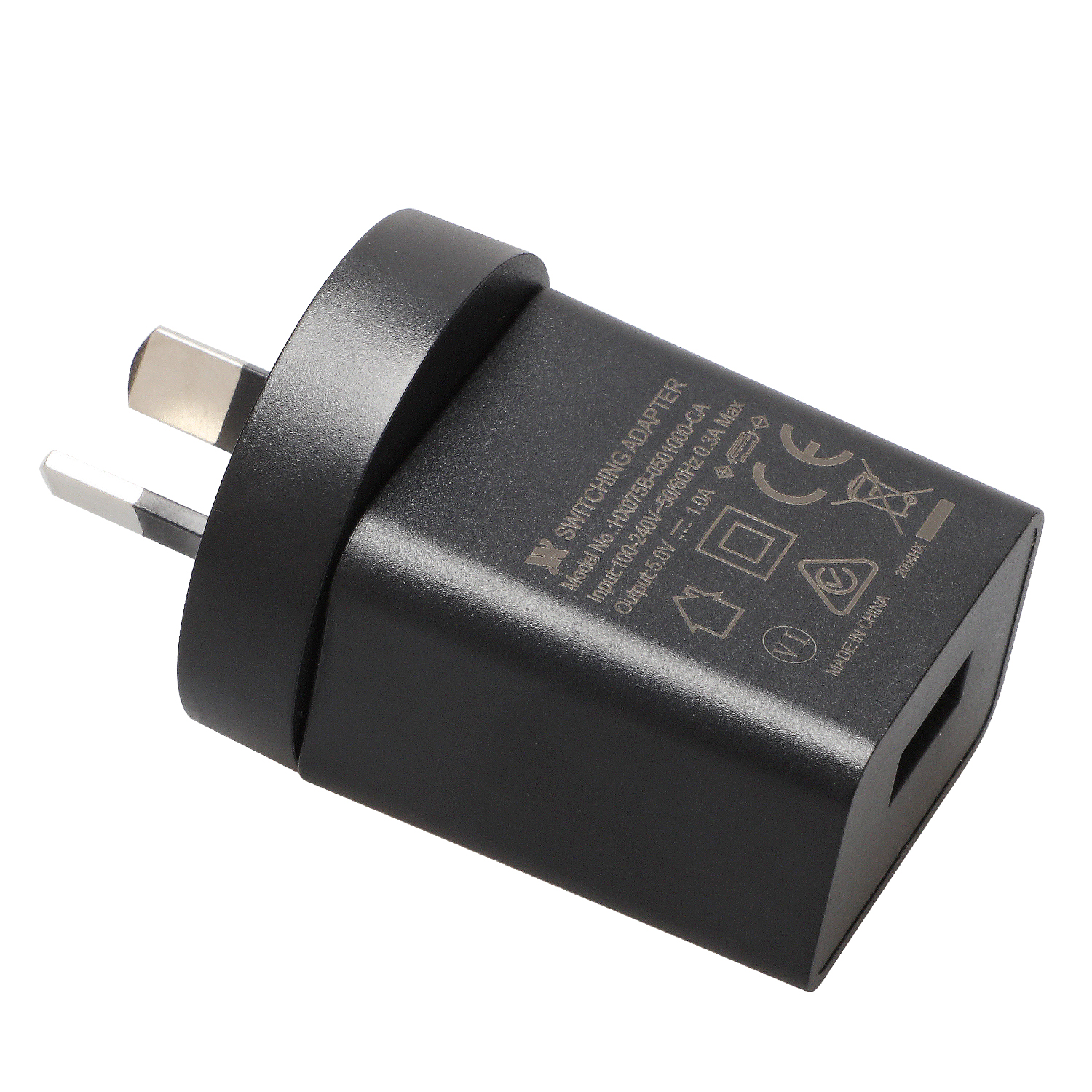SAA C-tick Meps CE Certificated USB Wall Power Adapters Charger eu plug 5V 1A 1.2A 1.5A One Port Power Adapter