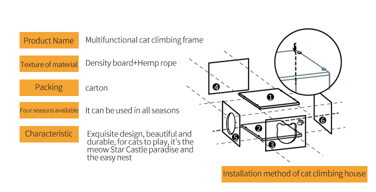 Hot selling high quality  cat scratcher tree  post wholesale for cat climbing tree