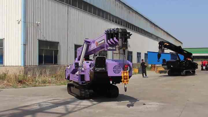 8-ton Crane with Spider-like Outriggers Enhances Lifting Stability and ...