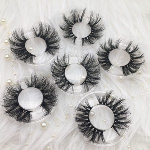 Manufacturer Vendors Supplies 25mm Mink eyelash vendor handmade 3d mink eyelashes with marble custom box your own brand