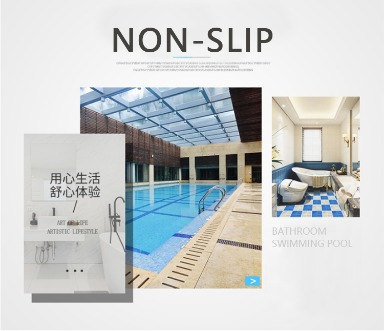 Fashion Floor Mat Non Slip PVC Interlocking Bath washing room Mat(图2)