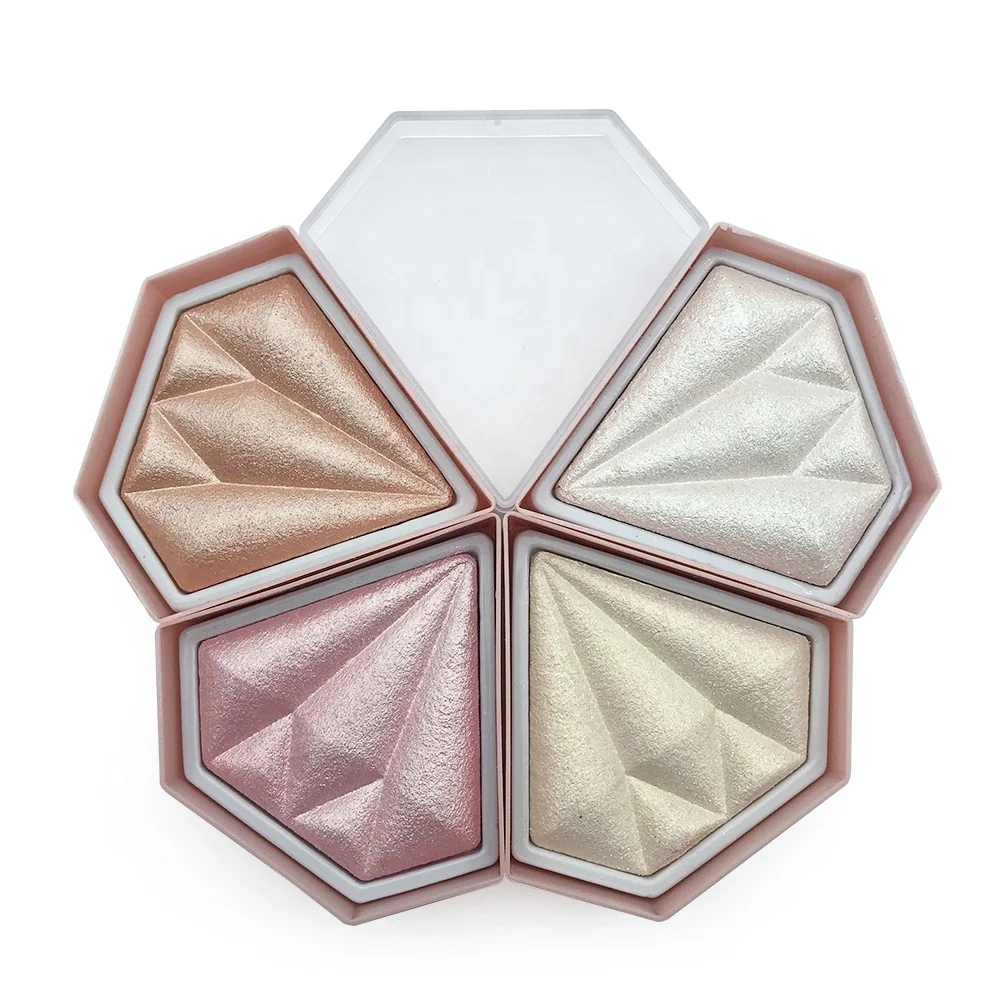 2021, популярный макияж, палитра хайлайтеров, палитра алмазных теней для век, индивидуальный логотип