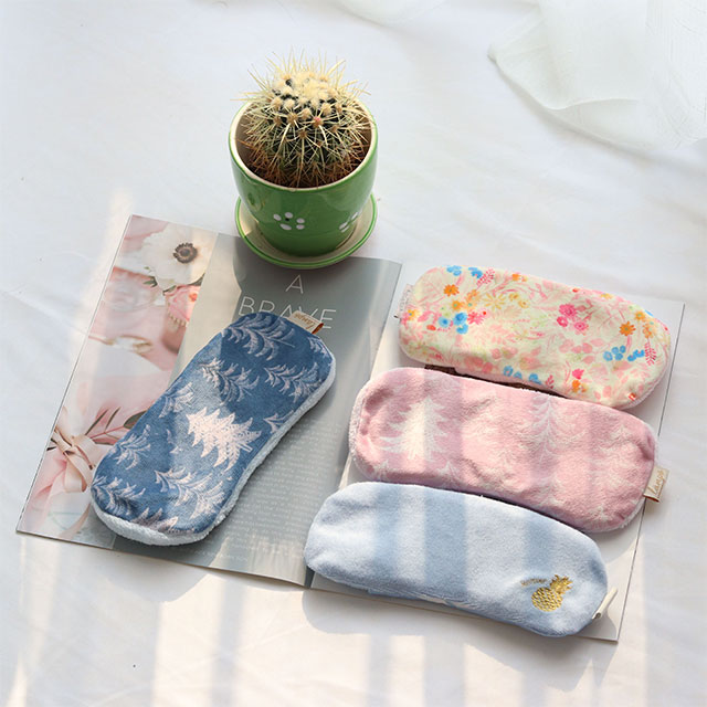 Плюшевая маска для глаз ультра мягкой влажной жары микроволновая печь активированного угля для повторного использования