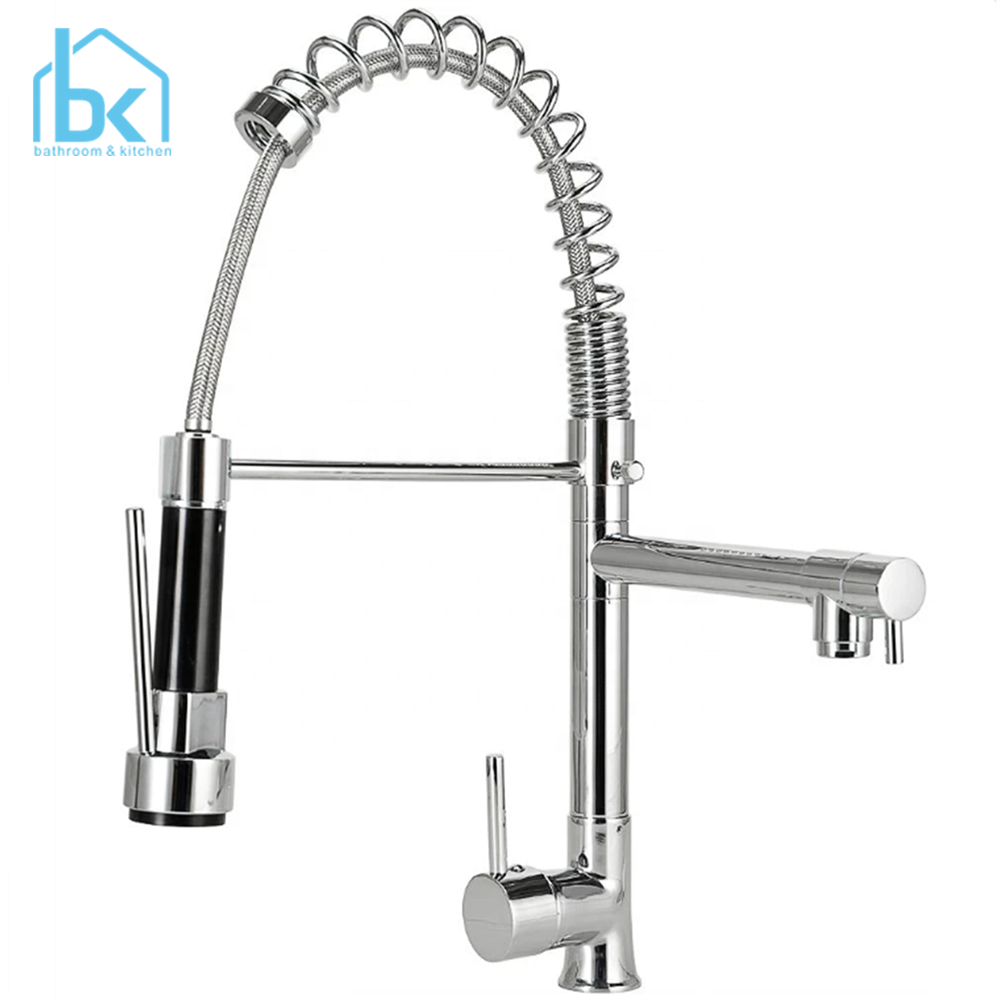 Torneira Cozinha изысканные Monocomando Com Спрей одной Кухня Весна кран с распылителем бразильского стандарта смеситель для кухни
