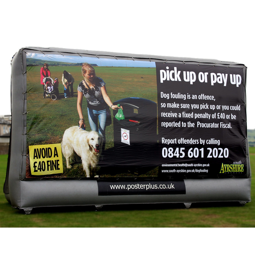 Наружная реклама надувной рекламный щит с полной печатью логотипа надувной дисплей Billboard