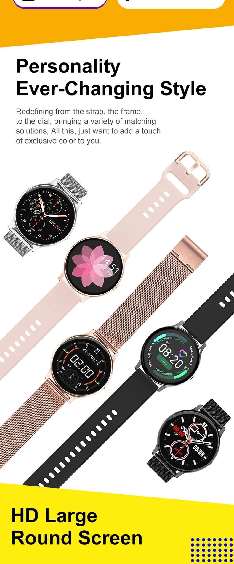 Smart Watch 2020 Full Touch Screen DT88 Pro Smartwatch ECG+PPG IP67 Waterproof Sport Wristwatches