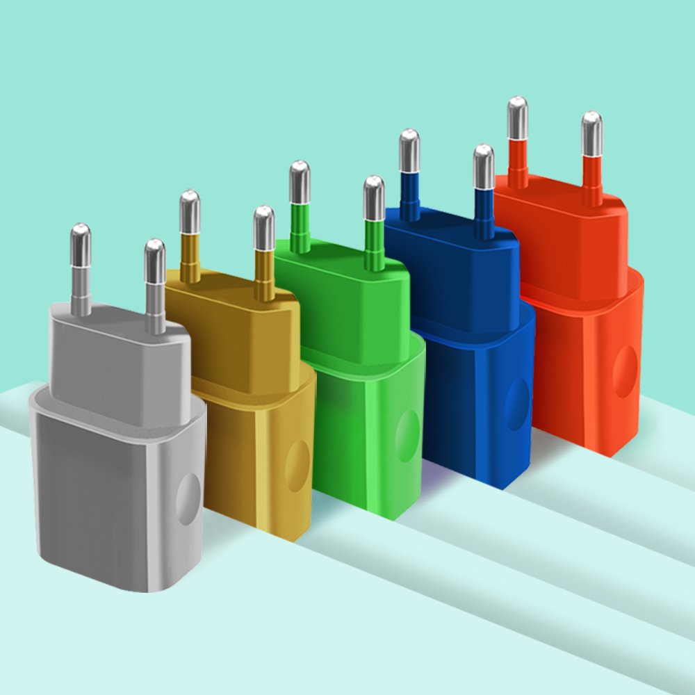 Настенное зарядное устройство с двумя usb-портами, 5 в, 1 а, 2 а