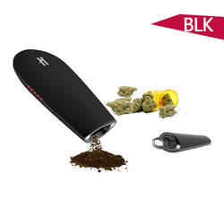 0.65ML heating oven BLK black  dry herb starter kit 1600mah wax vaporizer