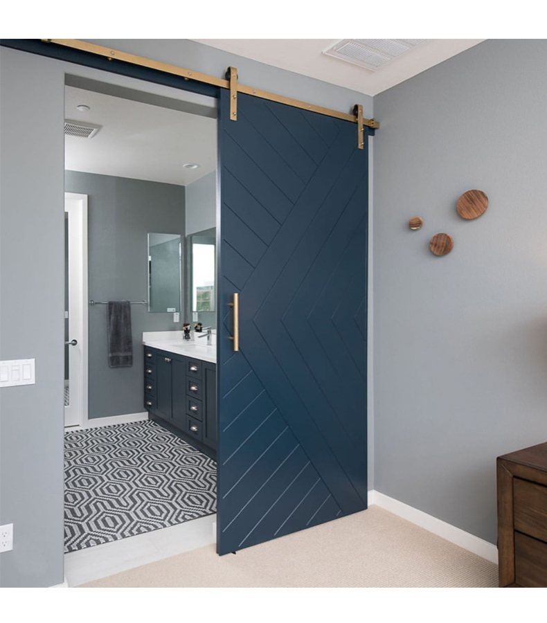 实木轨道滑动门中国供应商成品表面精加工木门价格 - buy solid wood