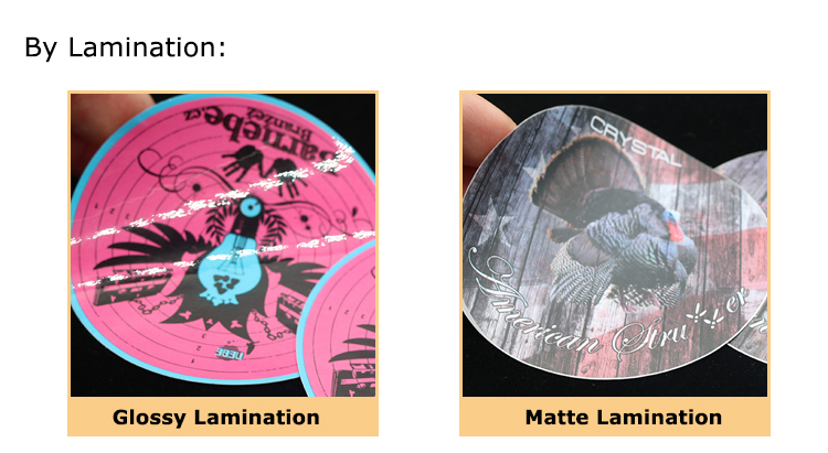 Individual Die Cut Sticker Labels Personalized Custom Self Adhesive Vinyl Stickers
