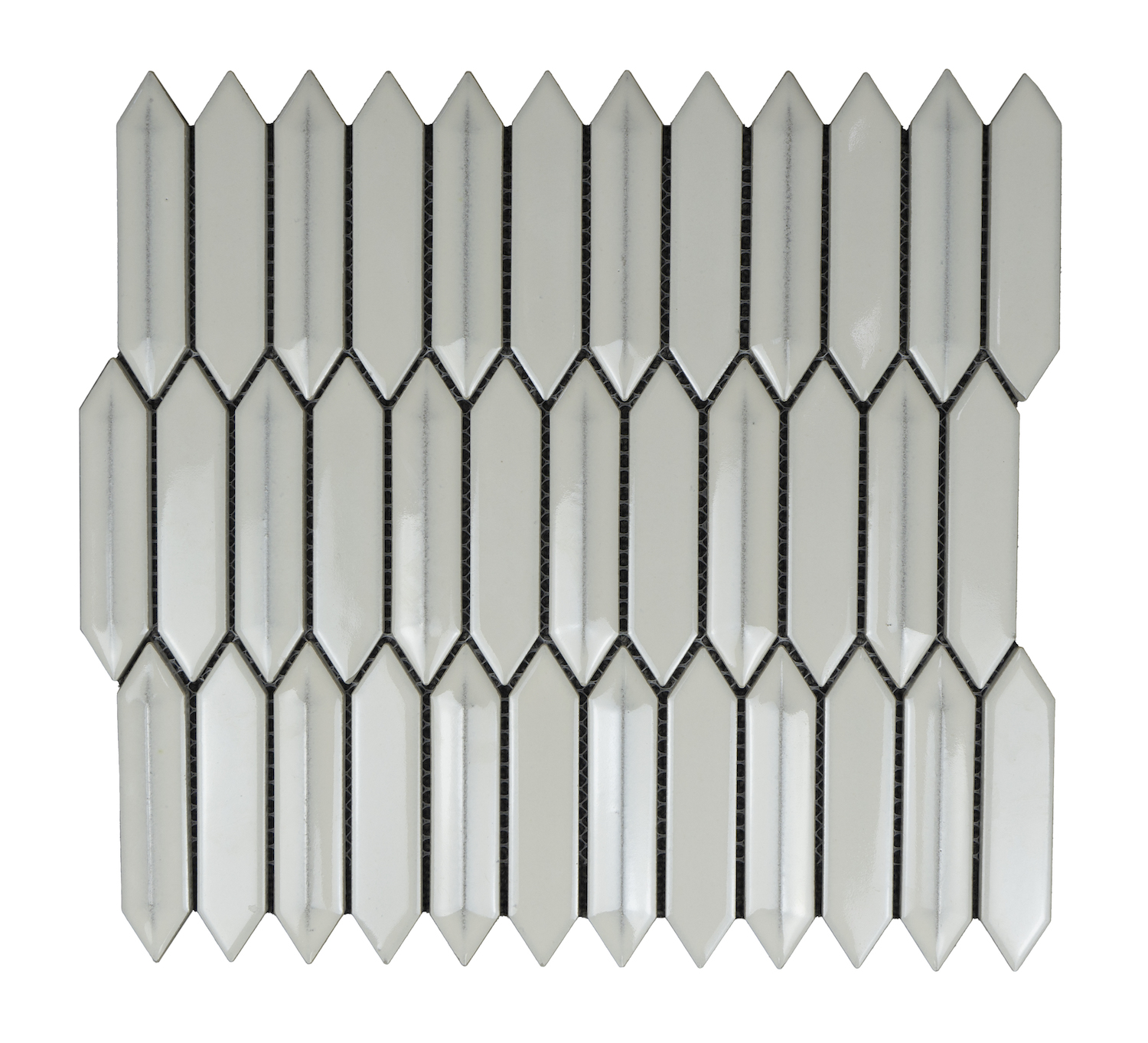 3D Glossy White Arrow Mosaic Tiles Home Mosaic Wall Tiles Decorative 3D Tiles