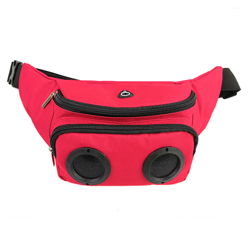marsupio per altoparlanti sportivi da campeggio all'aperto personalizzati, marsupio con stampa personalizzata con altoparlanti