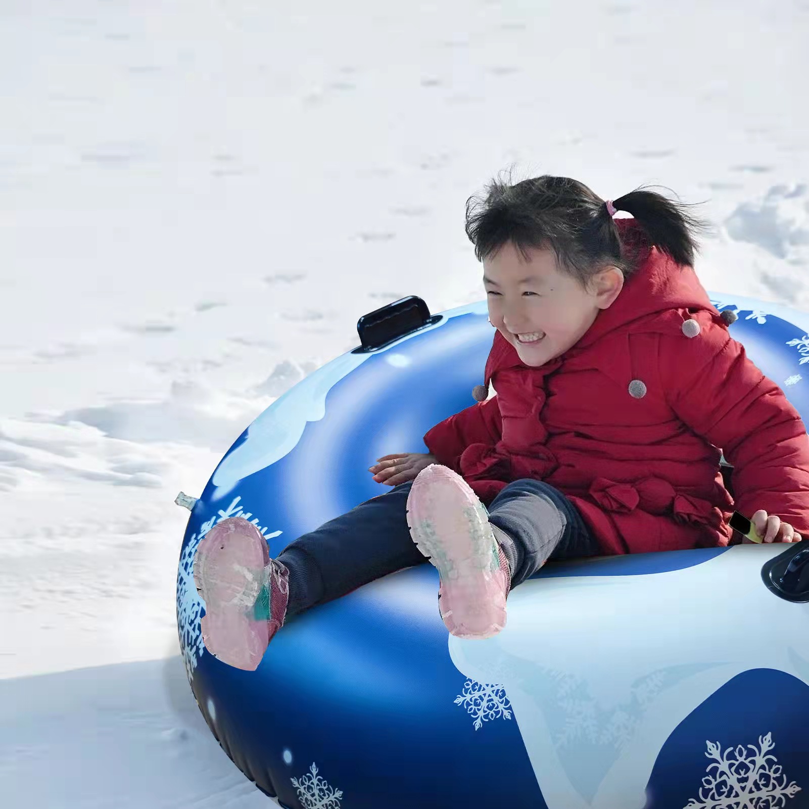 成人和儿童滑雪浮筒冬季雪筒重型加厚雪圈 - buy winter snow tube