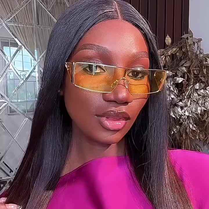 STY98128 Fashion Vintage Y2K Square Sunglasses Women Brand  display picture 1