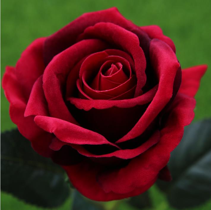 10厘米人造花高品质天鹅绒玫瑰头/工厂批发花墙法兰绒玫瑰花头