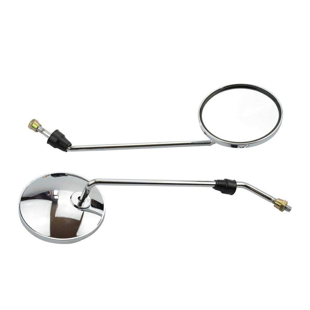 GOOFIT 8mm Black Plastic Rearview Mirror for 50cc 70cc 90cc 110cc 125cc 150cc 200cc 250cc ATV Scooter Motorcycle