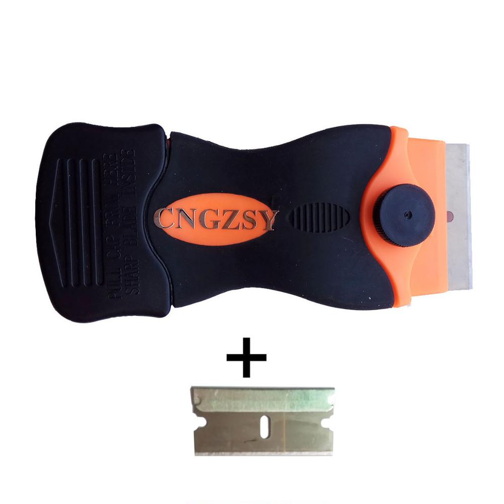 Window Tint Ceramic Glass Oven Razor Scraper Disassemble Polishing Shovel OCA Adhesive UV Cellphone Screen Glue Cleaner E12+1M