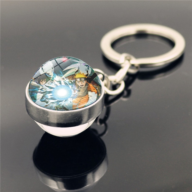 Брелок для ключей «Наруто» из металла с милым мультяшным рисунком, 2020