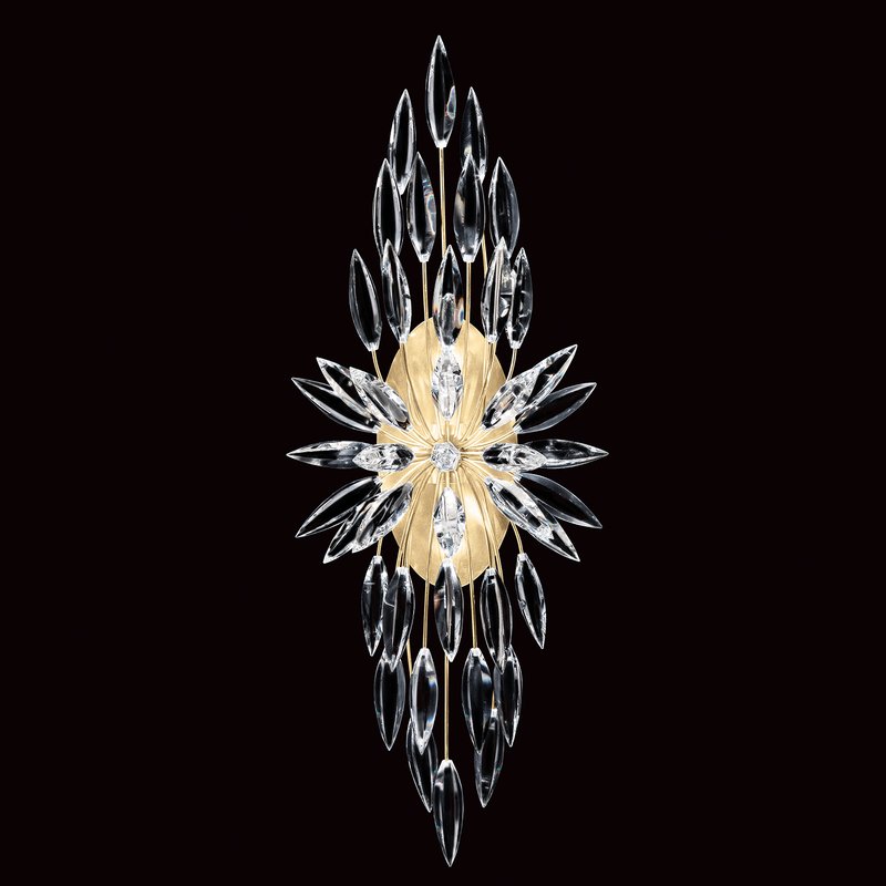 modern crystal gold  wall light  chandelier for bedroom wall scone crystal flower chandelier wall lighting