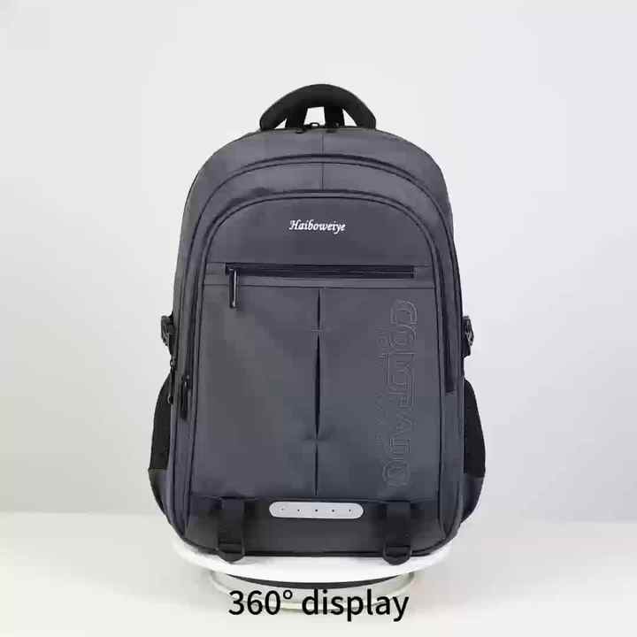 HAIBOWY Luxury Lightweight Laptop Backpack with Strap Customizable Logo  School Business Bag for Outdoor Use