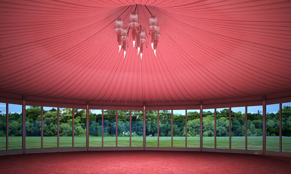 Ridge Height 8.7m Aluminum Multi Sided Tent Hexagon Shape PVC Fabric Tent