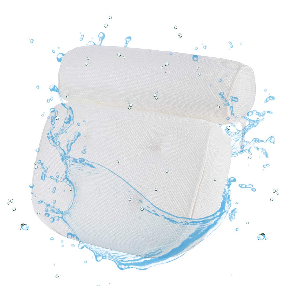 Amazon bast, продавец, подушка для ванны, дизайн 3d/4d, воздушная сетка, моющаяся и роскошная Водонепроницаемая подушка для спа-ванны