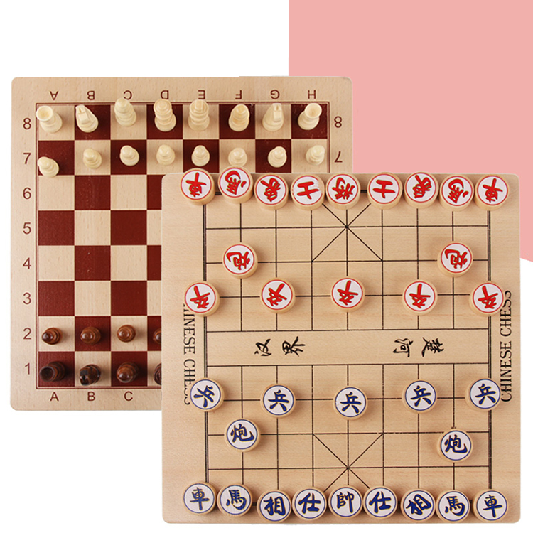 Образовательные китайские шашки, наборы, счастливое время активности, деревянные шашки, набор игрушек