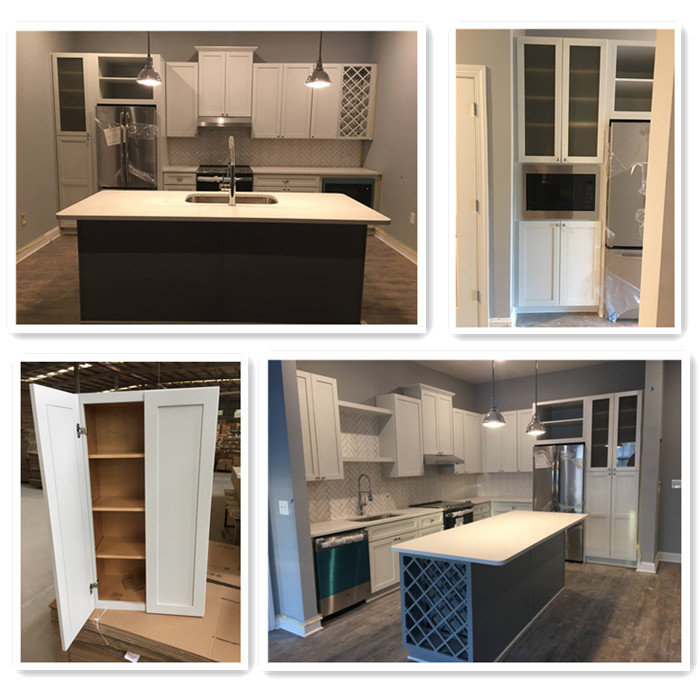 2019 customized size espresso shaker style kitchen cabinet, Interior kitchen cabinet design.