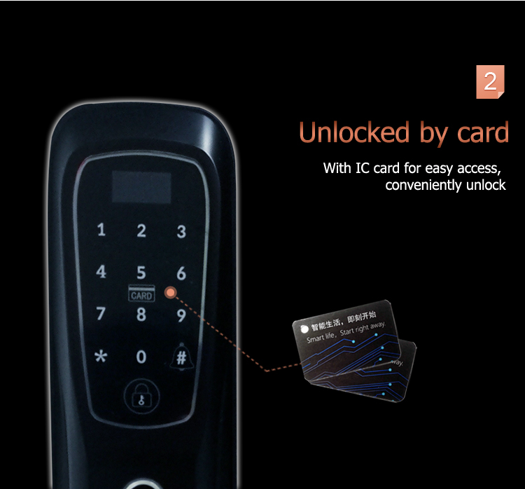 Fully automatic fingerprint door lock smart lock
