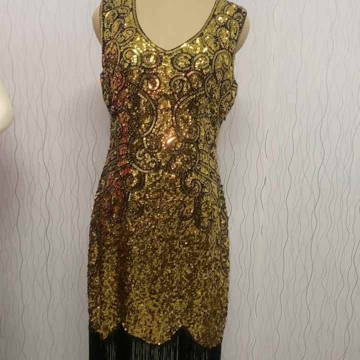 1920 Retro Gatsby Evening Ball Party Glitter Knee Length Sleeveless Dresses  Skirt With Hand Bag Accessories for Women
