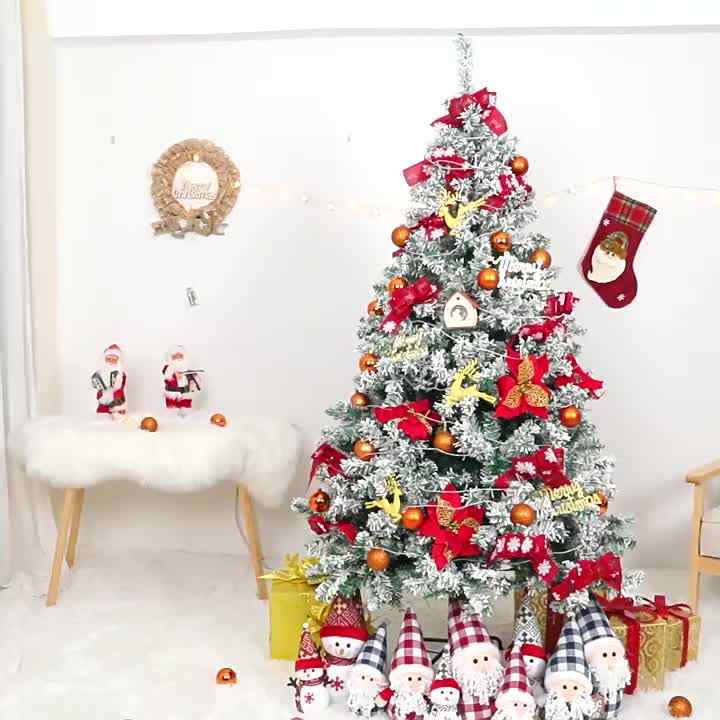Albero Di Natale Artificiale Da 2 Piedi, Albero Di Natale Da Tavolo Rosa Con Neve Mini Albero Di Natale In Pino Con Supporto In Legno Per Decora~p118400176