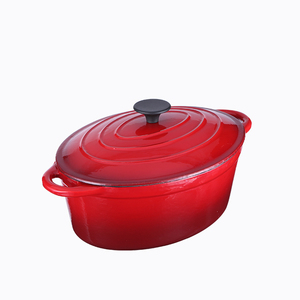 Catálogo de fabricantes de De Hierro Fundido Oval Olla de China Oval 4.5qt cacerola de hierro fundido esmaltado