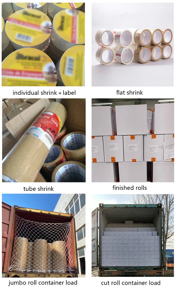 PAC KING Logo Carton Sealing Bopp 48mm Opp Adhesive Tape Jumbo Roll Custom Duct Logo Printed Packaging Tape