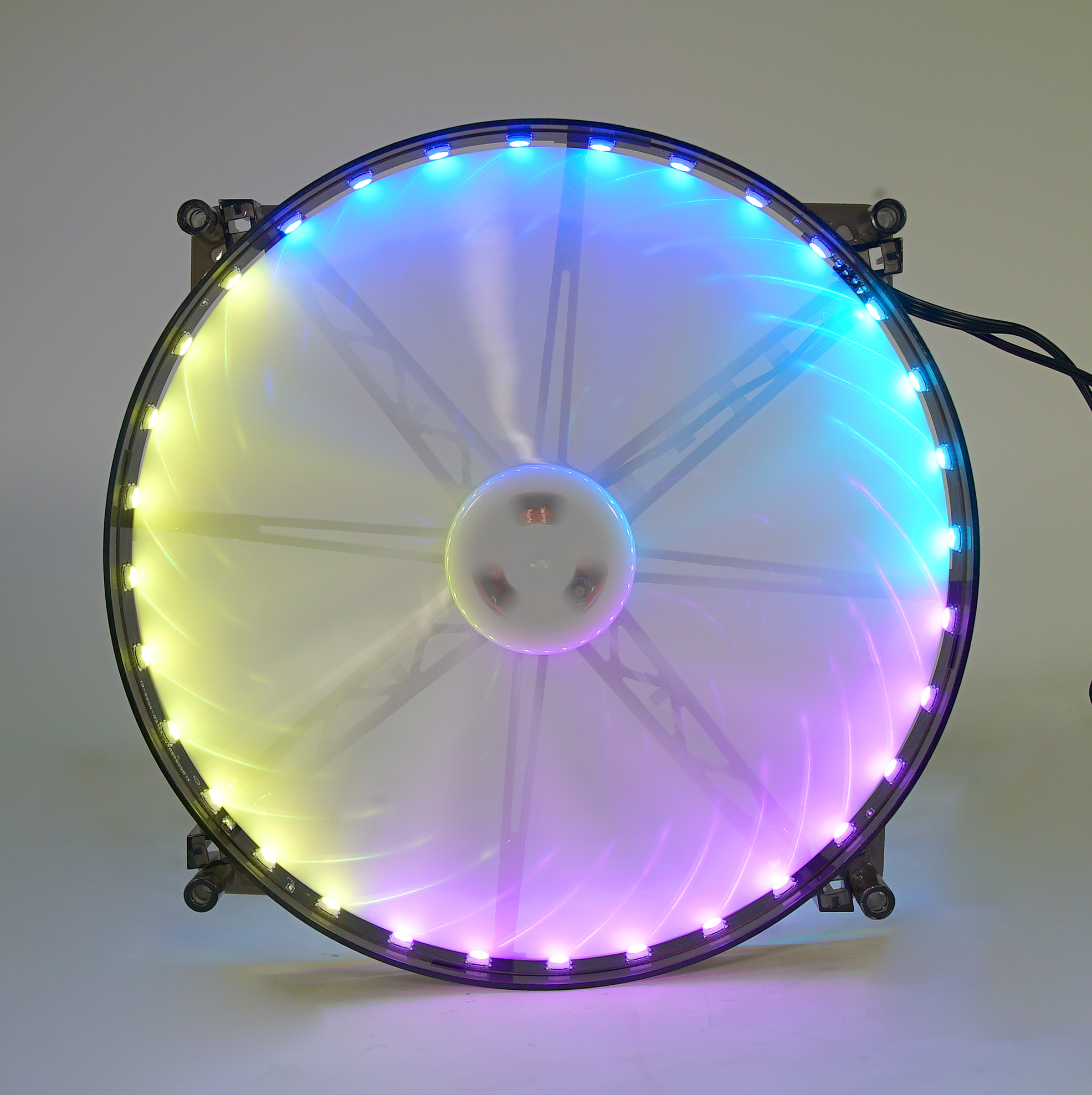 新的电脑机箱20厘米rgb led大风扇cpu散热器散热器水冷200毫米替换