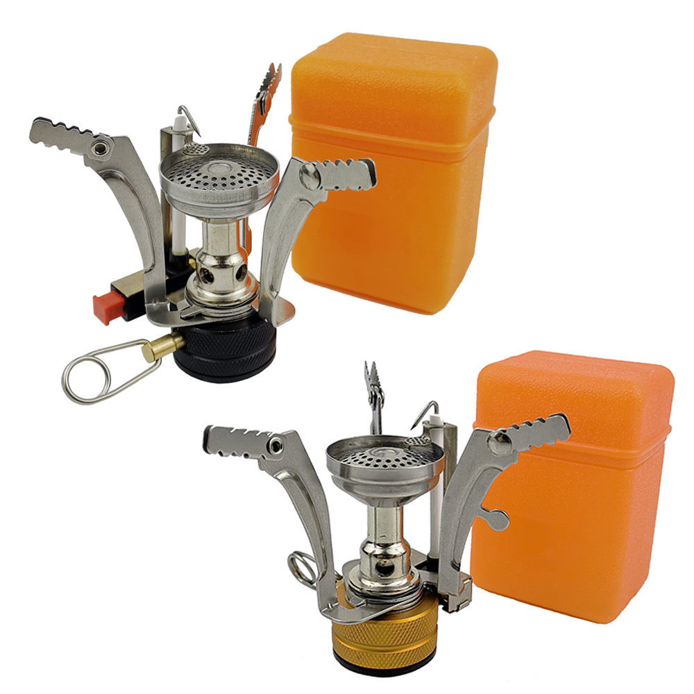 outdoor camping garden mini dapur portable gas stove with adjustable fire design