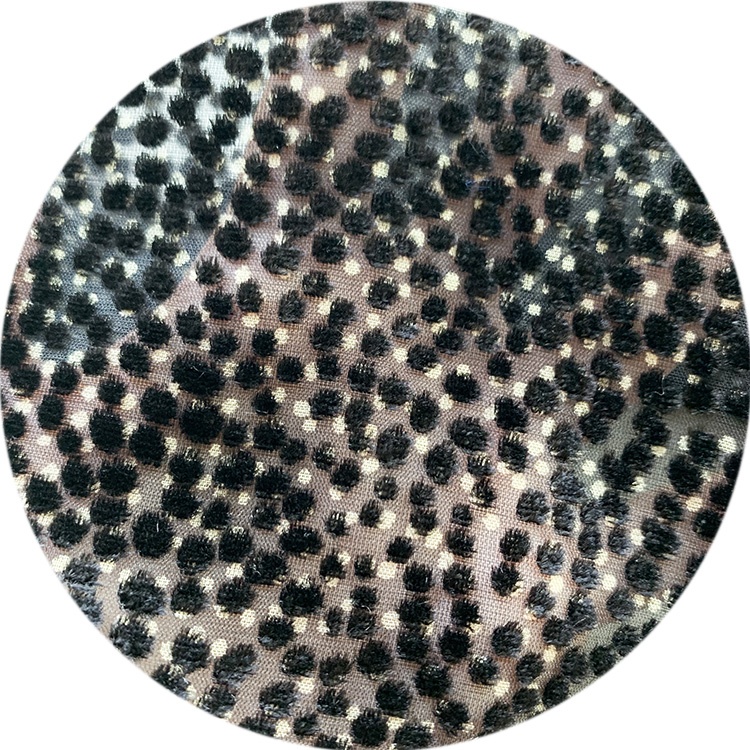 Шелковая вискоза, ткань в горошек, бархатная ткань для длинной одежды