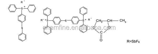 Uv Cationic Photoinitiators 3076 Mixed Triaryl Hexafluoroantimony Sulfate Ion Initiator Cas 89452-37-9 0