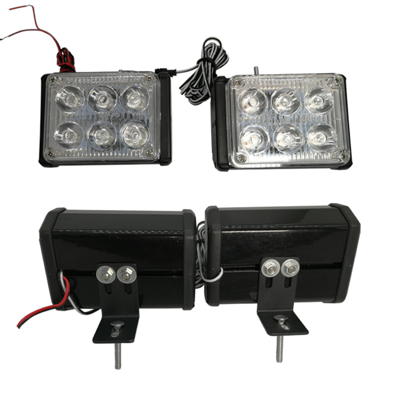 Светодиодные предупреждающие огни Синий Красный полицейский свет Светодиодные внедорожные лампы мощная светодиодная вспышка взрывные огни мотоциклетные лампы