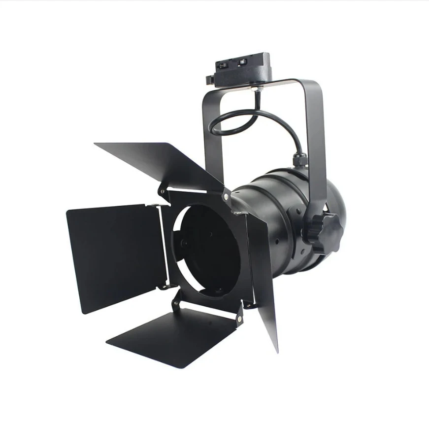 Theater lighting 4Leaf E27 base 20w 30w 35w 40w PAR30 spot light BARN DOOR LED TRACK LIGHT